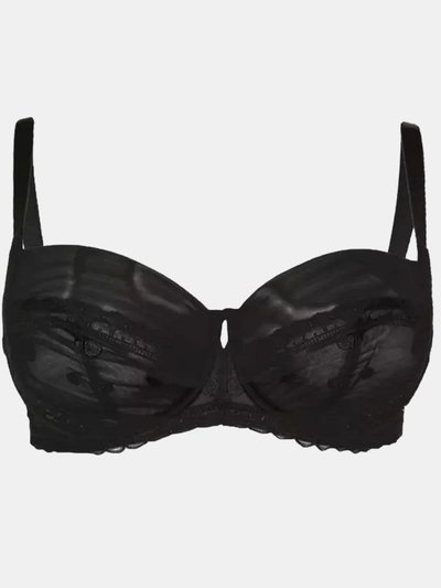 Gorgeous Womens/Ladies Spotted Embroidered Bra- Black product