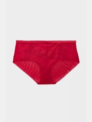 Womens/Ladies Spotted Embroidered Midi Brief