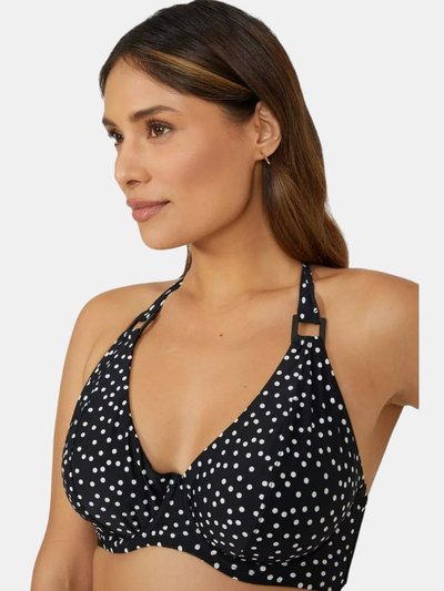 Gorgeous Womens/Ladies Spotted Non-Padded Bikini Top - Monochrome product
