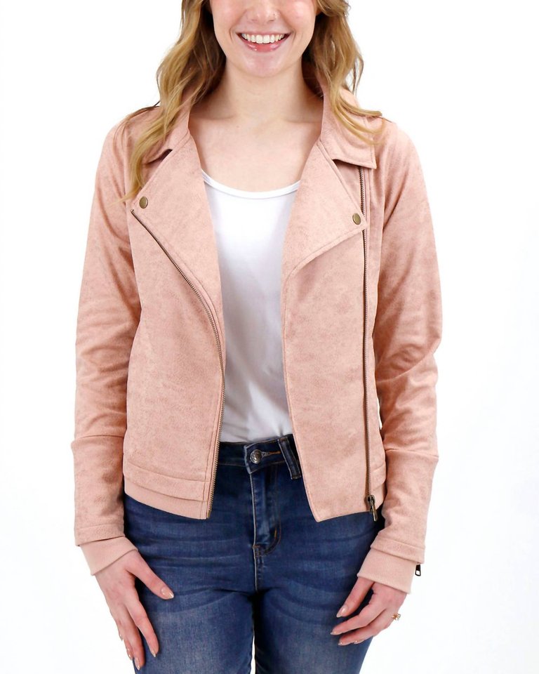 Move Free Moto Jacket - Blush