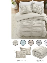 Grace Living - Briseyda Polyester Comforter With Pillow Shams