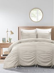 Grace Living - Briseyda Polyester Comforter With Pillow Shams - Beige