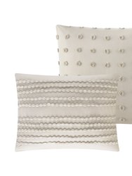 Grace Living - Julieth Polyester Duvet Set With Pillow Shams, Duvet Cover, Euro Shams, Decorative Pillow