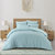 Grace Living - Lilli Polyester Duvet Set With Pillow Shams, Euro Shams - Blue