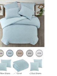 Grace Living - Lilli Polyester Duvet Set With Pillow Shams, Euro Shams