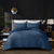 Grace Living - Meagan Velvet Comforter Set With Pillow Sham - Blue