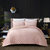 Grace Living - Meagan Velvet Comforter Set With Pillow Sham - Blush