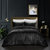 Grace Living - Tillie Velvet 3pc Comforter Set With 2 Pillow Shams, 1 Comforter - Black King