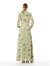 Long Sleeve Maxi Dress W/Knotted Cutout Neckline