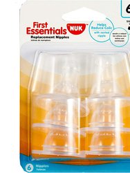 Nuk First Essential Silicone Nipples, 6-Pack