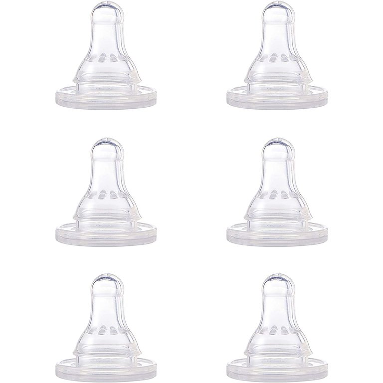 Nuk First Essential Silicone Nipples, 6-Pack