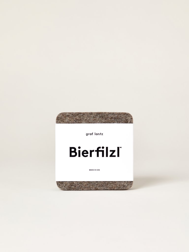 Bierfilzl Square Felt Coasters, Set of 4