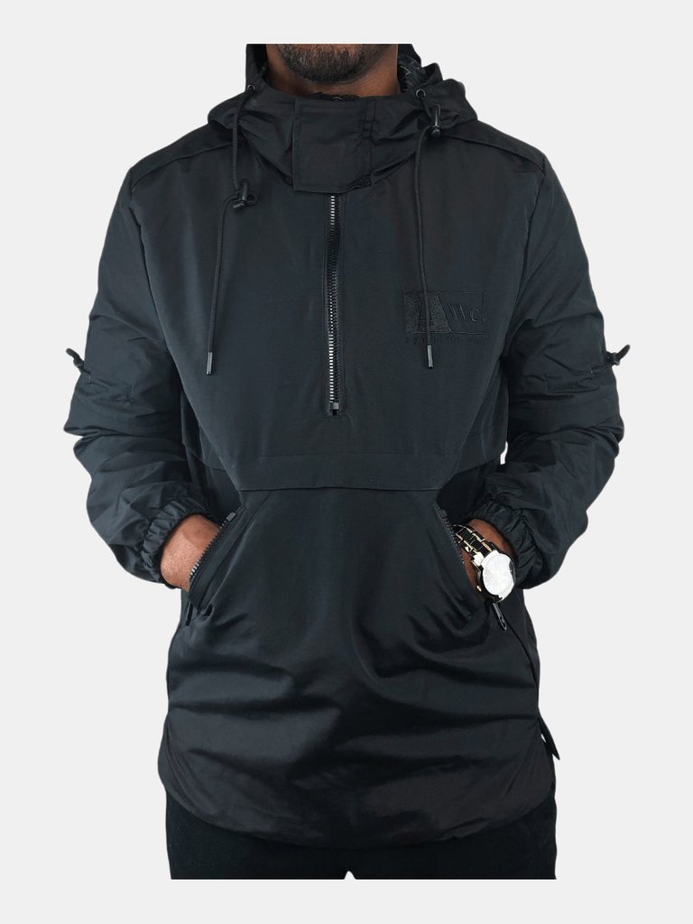 GRAIL x We.Society Men’s Black Waterproof Anorak Jacket - Black