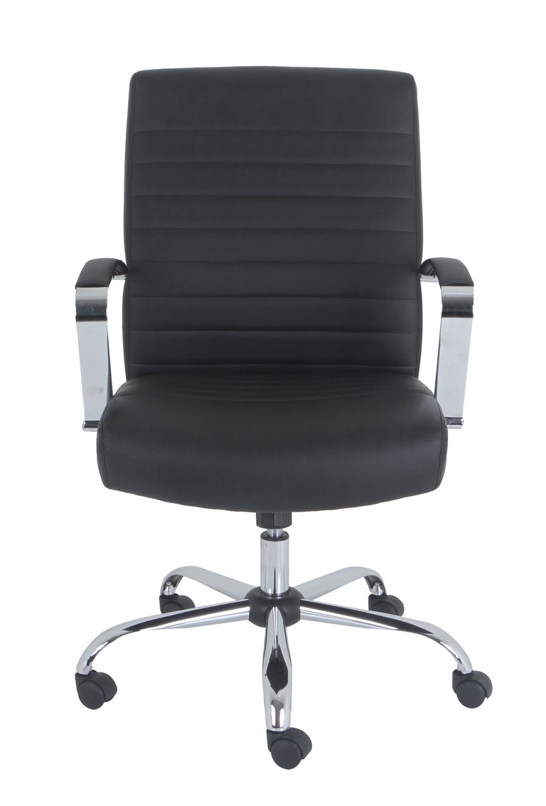 DRAKE Bonded Leather Executive Chair - Black