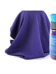 2kool Sports Cooling Towel With 13.5 Oz. BPA Free Tritan Water Bottle For Sports, Workout, Yoga, Fitness, Gym, Pilates, Travel, Camping & More