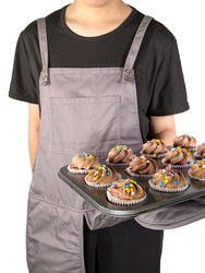 Adjustable 31" Apron with Oven Mitts Built In