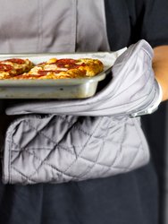 Adjustable 31" Apron with Oven Mitts Built In