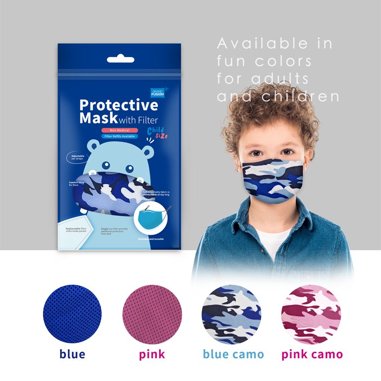 Child Protective Face Mask And Disposable Air Filter