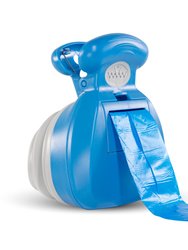 Clean Hands Dog Poop Scoop with Waste Bag Dispenser - Blue
