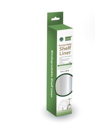 Compostable Shelf Liner - 10 Ft x 12 Inch Clear With Raised Ribs (2)