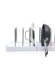 Cookware Organizer Rack To Hold Pots, Pans, Lids, Cutting Boards, Trays And Sheets