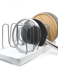 Cookware Organizer Rack To Hold Pots, Pans, Lids, Cutting Boards, Trays And Sheets