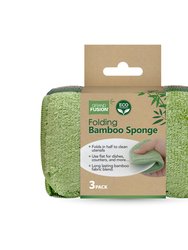 Eco-Friendly Folding Bamboo Sponge 3 Pack Set