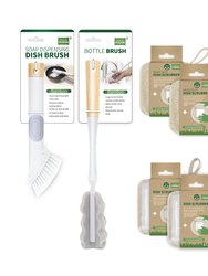 Eco Friendly Kitchen Dish Cleaning Bundle Set