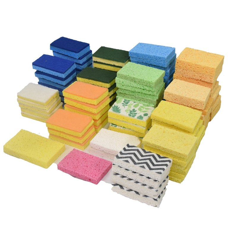 Grand Fusion Housewares Everclean Bulk Sponges - (90+ Value Pack