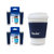Java-Wrap Small - 3 Pack Set, Insulated Reusable Neoprene Travel Coffee Cup Sleeve - Dark Blue
