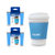 Java-Wrap Small - 3 Pack Set, Insulated Reusable Neoprene Travel Coffee Cup Sleeve - Light Blue