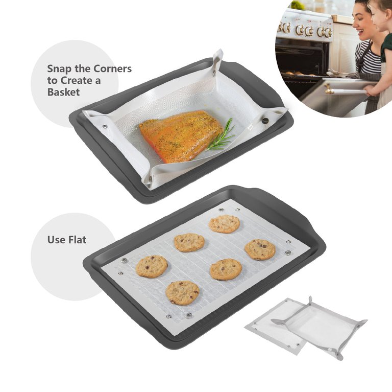 Leakproof Non-Stick Silicone Clear Baking Mat