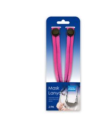 Mask Lanyard - 2 Pack - Set of Three (6 Total) - Pink