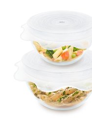 Microwave Food Covers - Silicone Vented Reusable Covers