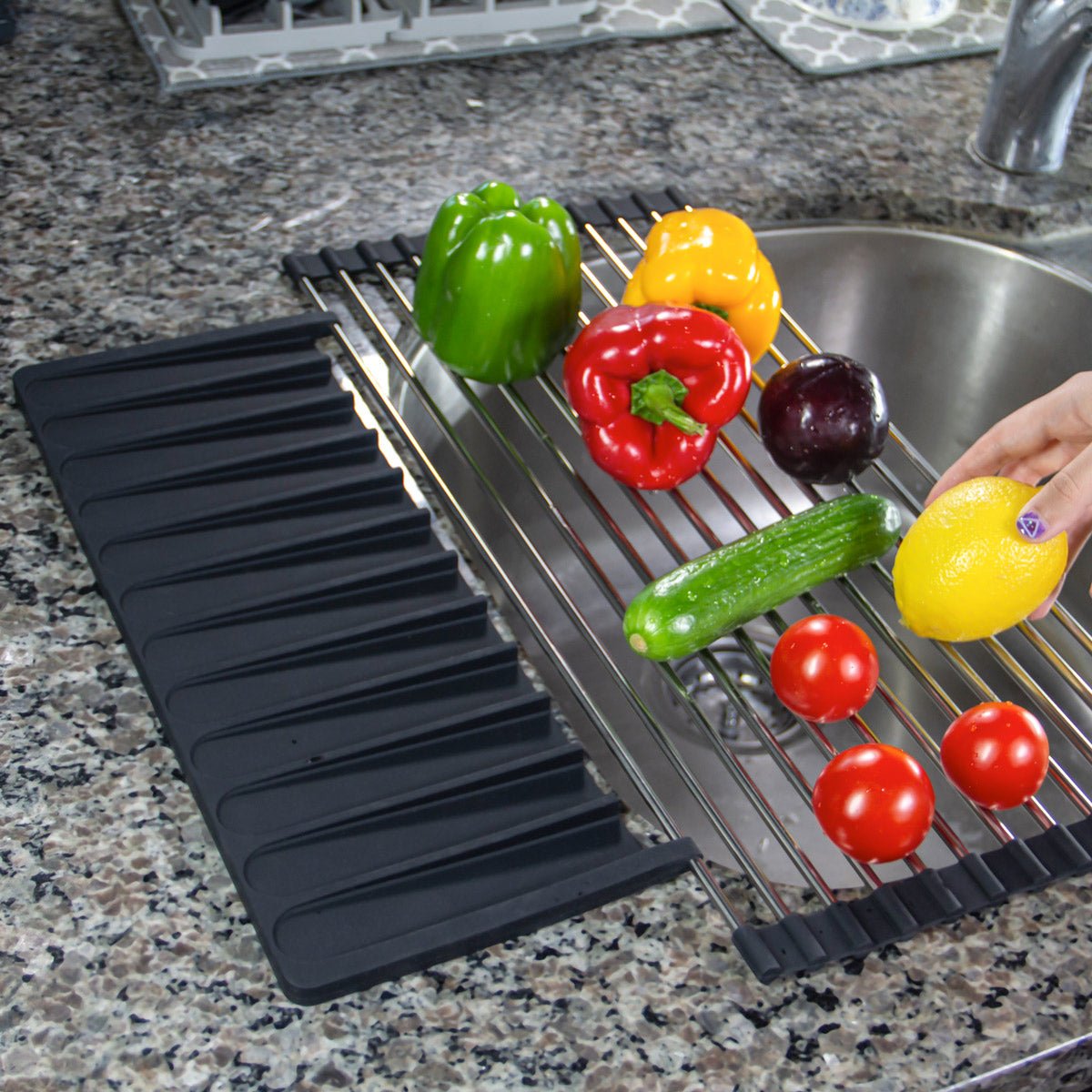 Better Housewares Over Sink Roll-Up Dish Drying Rack - Kitchen