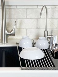 Over The Sink Rack With Utensil Organizer