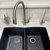 Quick Drain Kitchen Sink Protector Mat Non-Slip Drain Pad - Gray