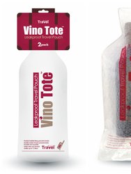 Reusable Wine Travel Bag Bottle Protector Wine Sleeve Carrier - 2 Pack Vine Tote
