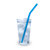 Silicone Drinking Straw Set with Bristle Cleaning Brush, Re-Usable, Eco-Friendly