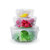 Silicone Food Wrap 4 Pack, Flexible Covers for Glass, Ceramic And Metal Containers