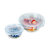 Silicone Food Wrap 4 Pack, Flexible Covers for Glass, Ceramic And Metal Containers
