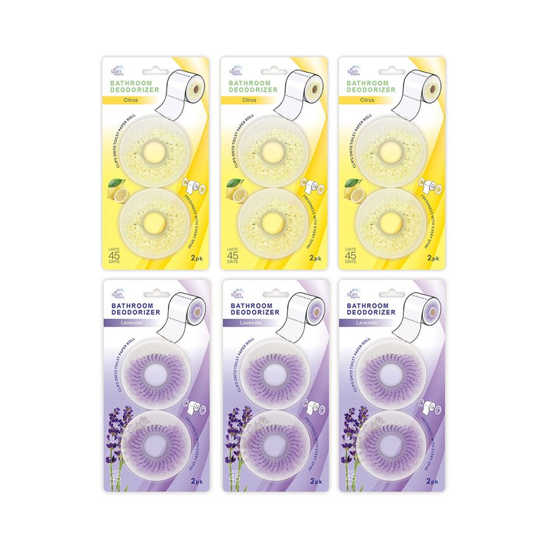 Spin Scents Bathroom Deodorizer, Lemon Or Lavender Fragrance - Lavender/Citrus