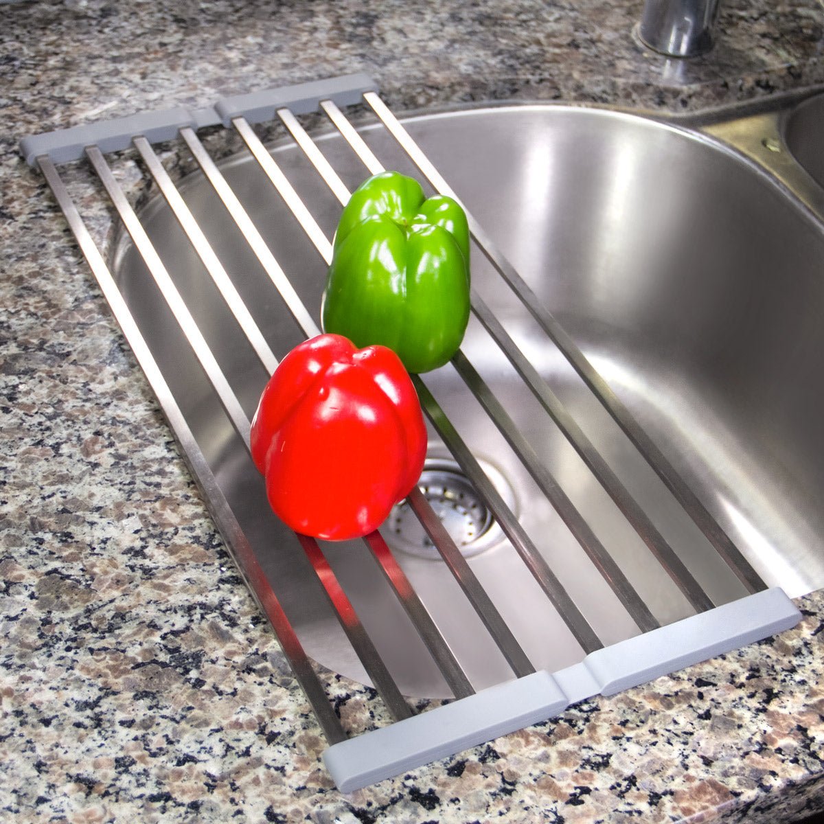 Grand Fusion Roll-Up Over the Sink Dish Drying Rack with