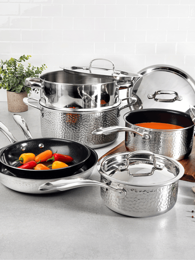 BergHOFF Essentials Comfort 6pc 18/10 SS Cookware Set in the Cooking Pans &  Skillets department at