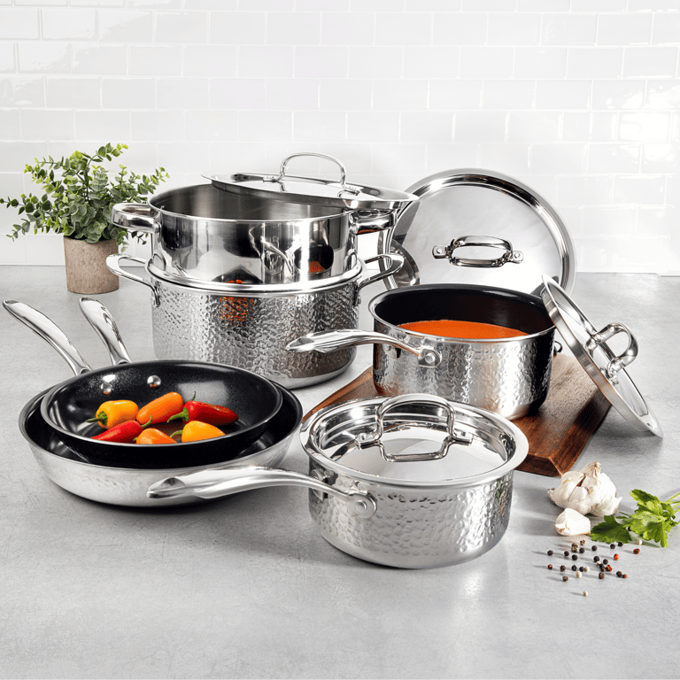 Granite Stone Pots and Pans Set, 10 Piece Complete Cookware Set