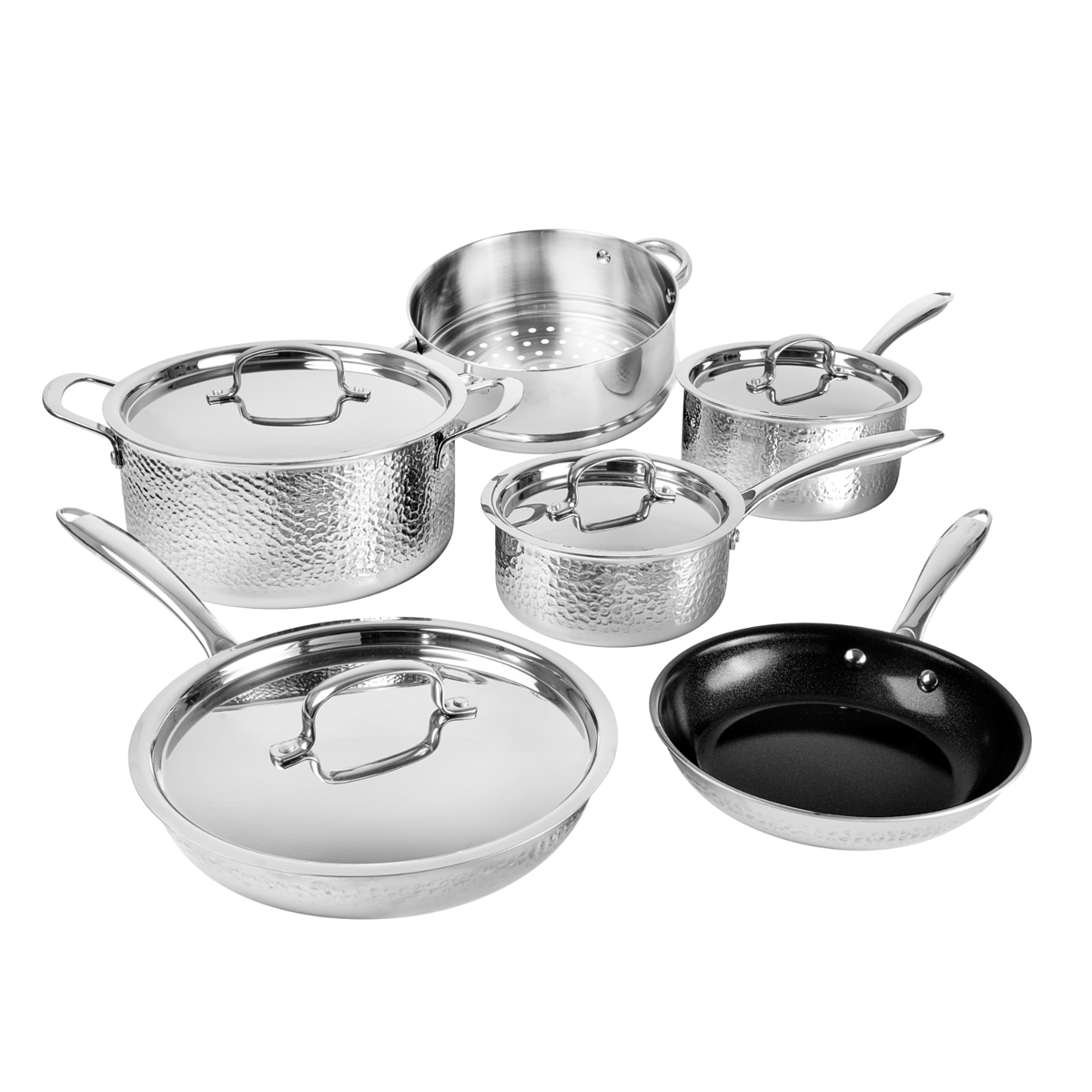 Granite Stone Pots and Pans Set, 10 Piece Complete Cookware Set