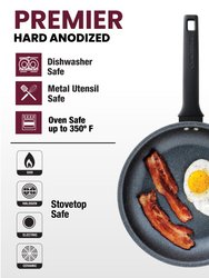 10-Piece Pro Premiere Hard Anodized Set With Oven-Safe Easy Grip Handles