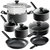 13-Piece Pro Premiere Hard Anodized Set With Oven-Safe Easy Grip Handles