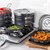 15-Piece Stackmaster Pro Series Stackable Cookware Set - Hard Anodized, Non-Stick