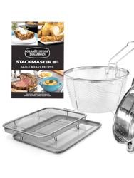 15-Piece Stackmaster Pro Series Stackable Cookware Set - Hard Anodized, Non-Stick